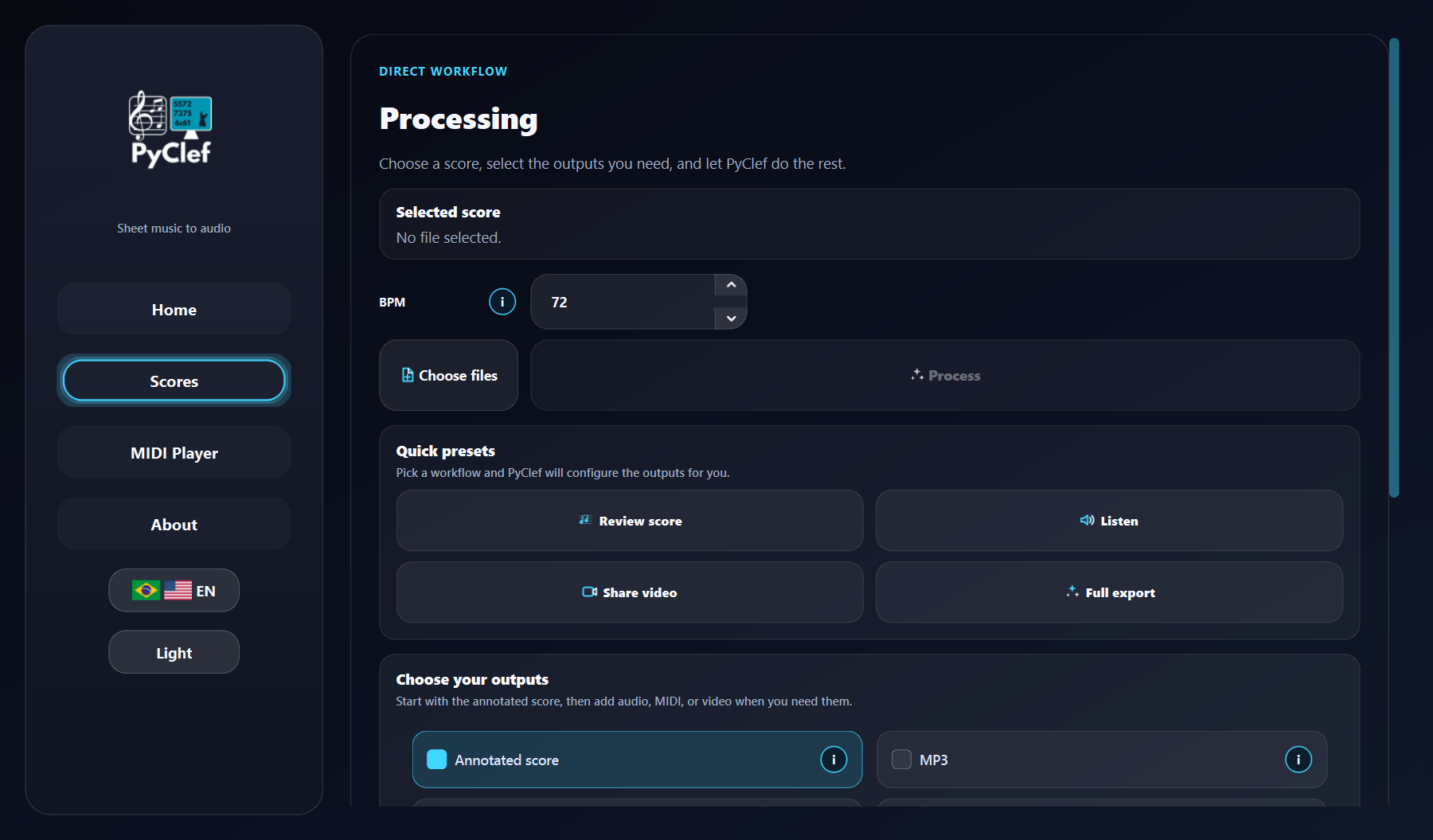 Score workspace before file selection in dark mode