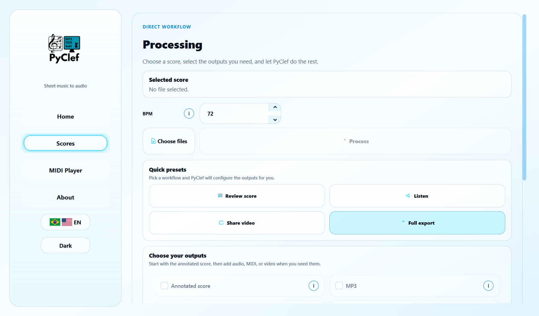 Score workspace before file selection in light mode